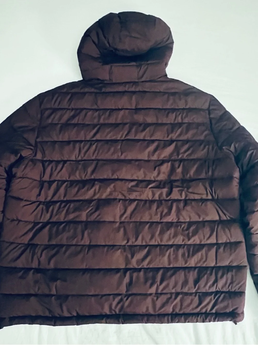 Calvin Klein Quilted Hooded Puffer Jacket - Deep Burgundy Packable travel - Picture 11 of 11